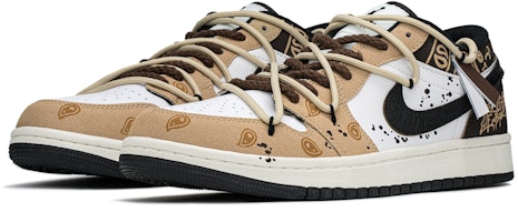 【訂製球鞋】 Jordan Air Jordan 1 FZBB 潮流主題 街頭腰果花 拿鐵 百搭時尚 低筒 復古籃球鞋 男款 卡其棕 Shop 【訂製球鞋】 Jordan Air Jordan 1 FZBB 潮流主題 街頭腰果花 拿鐵 百搭時尚 低筒 復古籃球鞋 男款 卡其棕