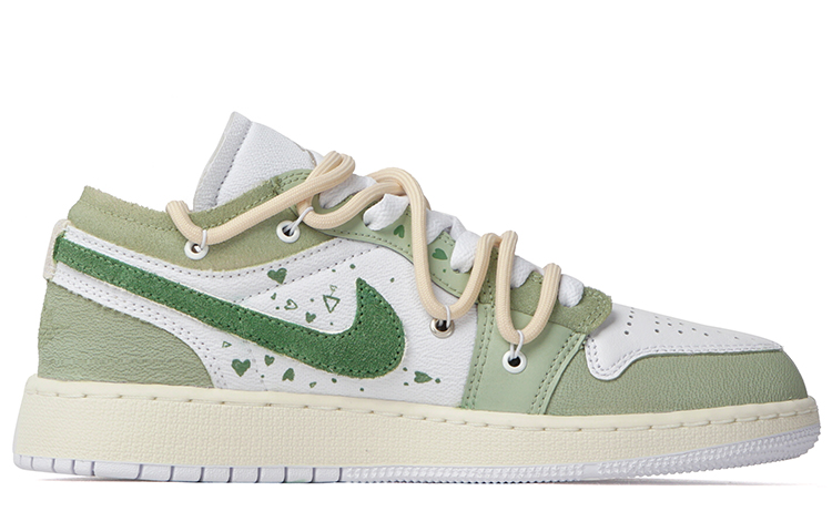 Order [定制鞋] Air Jordan 1 Low '淡白绿松石' FB9139-002(Team拾柒-女款低帮浅白青檀球鞋)