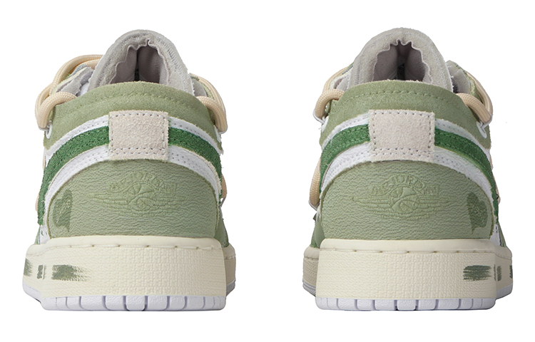 Shop [定制鞋] Air Jordan 1 Low '淡白绿松石' FB9139-002(Team拾柒-女款低帮浅白青檀球鞋)