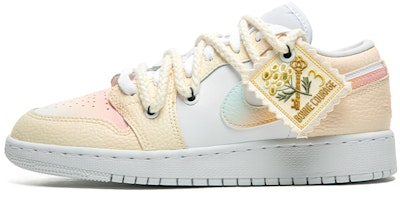 【客制化球鞋】Jordan Air Jordan 1 Low 吊飾 解構雙鞋帶 低筒 復古籃球鞋 GS 洋紅漸層塗鴉 Order 【客制化球鞋】Jordan Air Jordan 1 Low 吊飾 解構雙鞋帶 低筒 復古籃球鞋 GS 洋紅漸層塗鴉