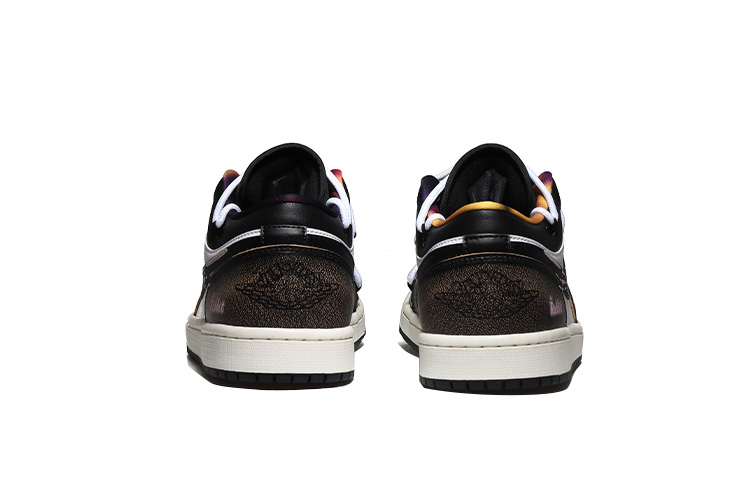 Purchase 【定制球鞋】Jordan Air Jordan 1 Low 打孔穿鞋 流星兔幾 潮流兔年 低筒 潮流休閒 低筒 復古籃球鞋 男款 黑白棕