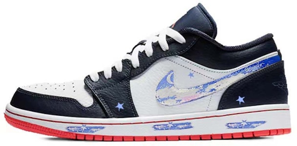 【カスタムシューズ】Air Jordan 1 Low 'ミッドナイトスタリーアスカイ' 553558-481-450513 Buy 【カスタムシューズ】Air Jordan 1 Low 'ミッドナイトスタリーアスカイ' 553558-481-450513