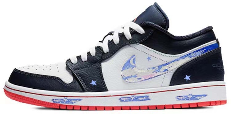 【カスタムシューズ】Air Jordan 1 Low 'ミッドナイトスタリーアスカイ' 553558-481-450513 Buy 【カスタムシューズ】Air Jordan 1 Low 'ミッドナイトスタリーアスカイ' 553558-481-450513
