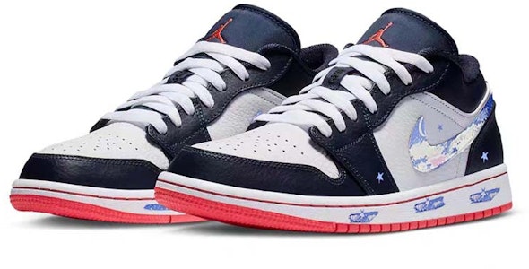 【カスタムシューズ】Air Jordan 1 Low 'ミッドナイトスタリーアスカイ' 553558-481-450513 Lookbook 【カスタムシューズ】Air Jordan 1 Low 'ミッドナイトスタリーアスカイ' 553558-481-450513