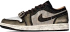 Buy 에어 조던 1 로우 '밀리터리 ruins' (검/노/갈) DQ8422-001(Team拾柒-男款低帮战损现象板鞋)