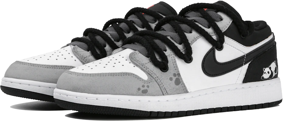 【定制鞋款】Air Jordan 1 低帮 '幻影熊猫-夏日军团' DX4374-008(Team4-女款失踪熊猫) Lookbook 【定制鞋款】Air Jordan 1 低帮 '幻影熊猫-夏日军团' DX4374-008(Team4-女款失踪熊猫)