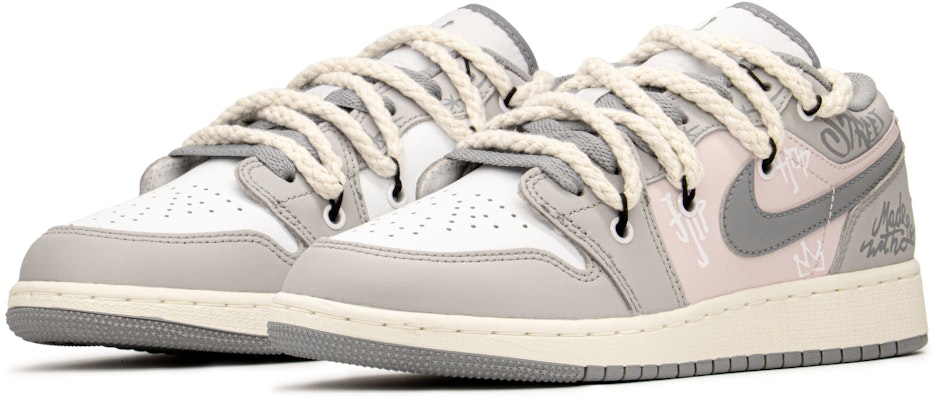 커스텀 에어 조던 1 로우 '회핑크' (Keoseutom Eeo Jodeon 1 Rou 'Hoepingkeu') 553560-053(TeamA-AJ女爱情沙滩) Lookbook 커스텀 에어 조던 1 로우 '회핑크' (Keoseutom Eeo Jodeon 1 Rou 'Hoepingkeu') 553560-053(TeamA-AJ女爱情沙滩)