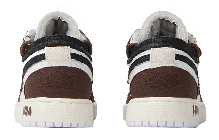 Purchase [定制鞋款] Air Jordan 1 Low '摩卡黑磨旧朋克' FB9139-002(Team拾柒-女款黑巧摩卡球鞋低帮)