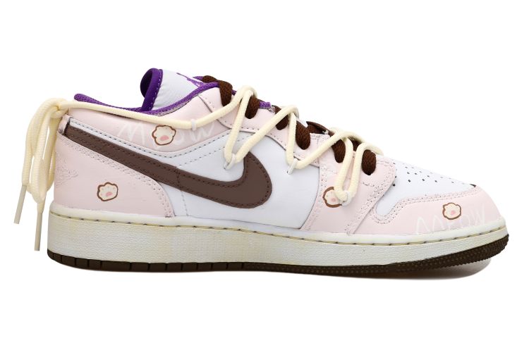 Lookbook [定制鞋款] Air Jordan 1 Low '摩卡猫爪涂鸦' 553560-215(Team拾玖-挚爱喵喵S-BOX）