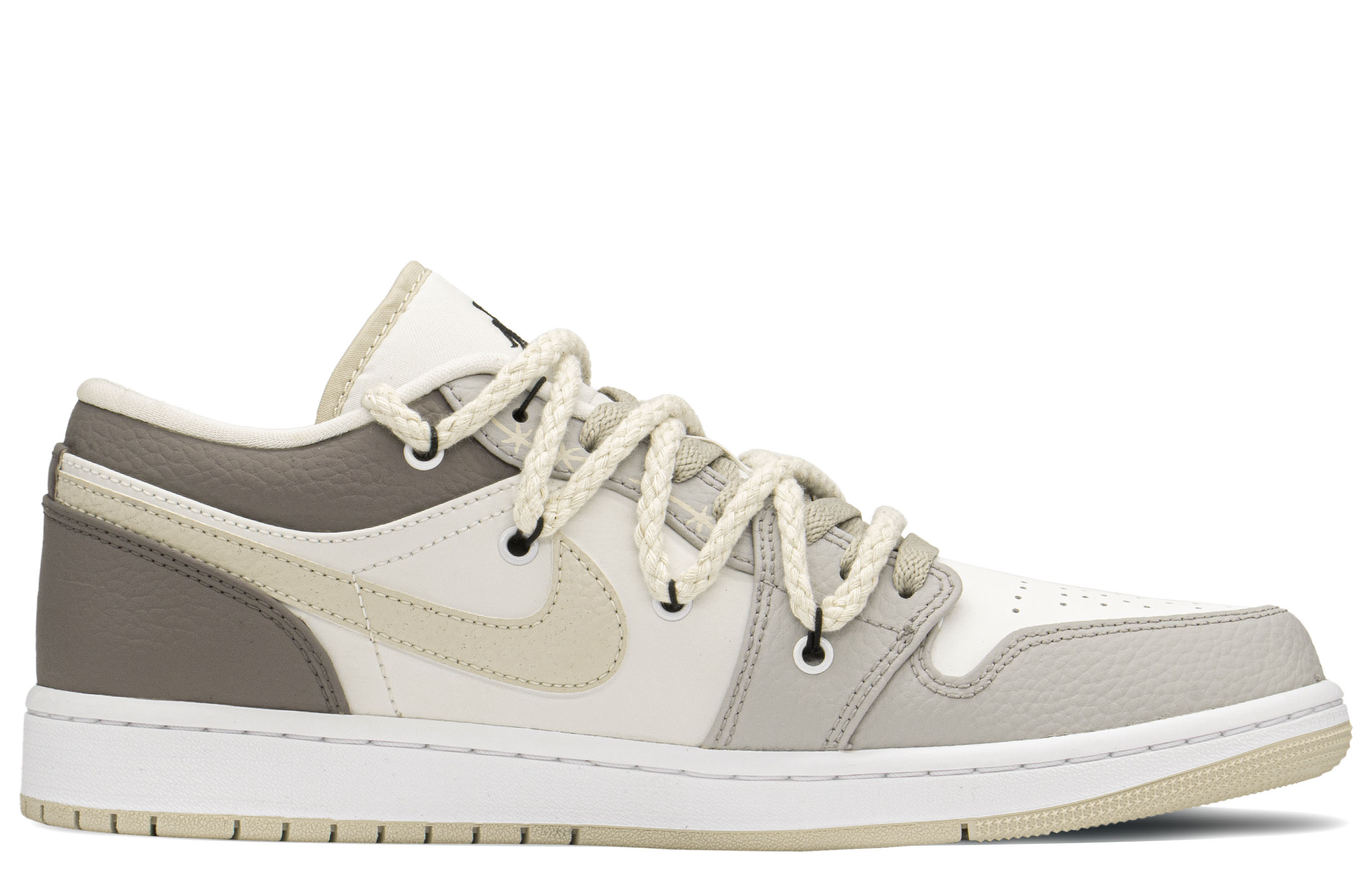 Order [Zapatos Personalizados] Air Jordan 1 Low 'Mocha Khaki' FB7168-121(TeamA-AJ男爱情奶咖S-BOX)