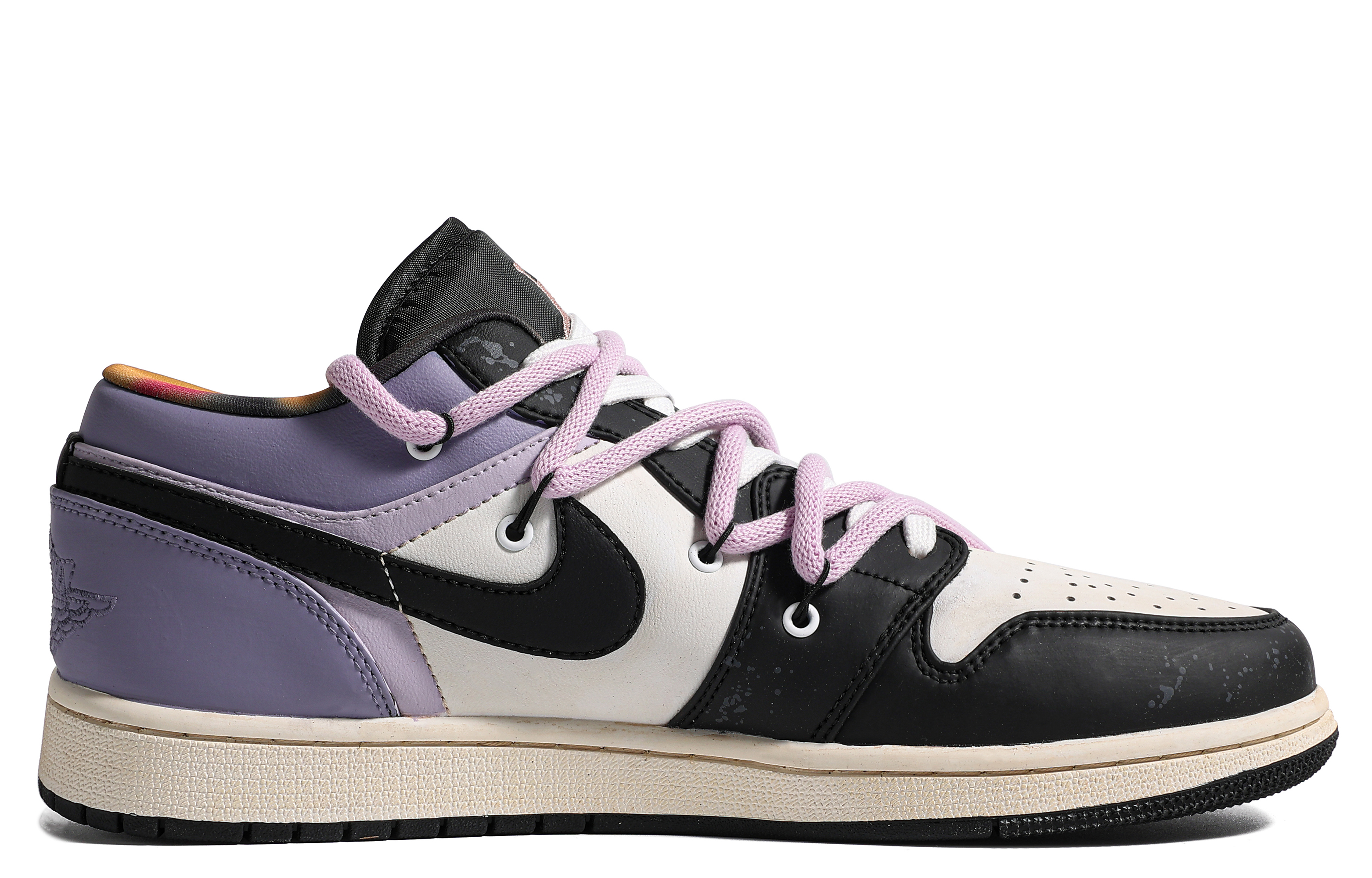 Lookbook Zapatillas Air Jordan 1 Low 'Molotov Distressed Púrpura y Negro' DQ8422-001(TeamM-男款莫洛托夫S-BOX)