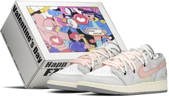 カスタムAJ1 ロー "ムーングレーピンク" 553560-053(TeamA-AJ油画灰S-BOX) Buy カスタムAJ1 ロー "ムーングレーピンク" 553560-053(TeamA-AJ油画灰S-BOX)