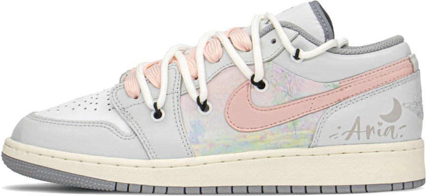 커스텀 에어 조던 1 로우 '문 그레이 핑크' 553560-053(TeamA-AJ油画灰S-BOX) Order 커스텀 에어 조던 1 로우 '문 그레이 핑크' 553560-053(TeamA-AJ油画灰S-BOX)