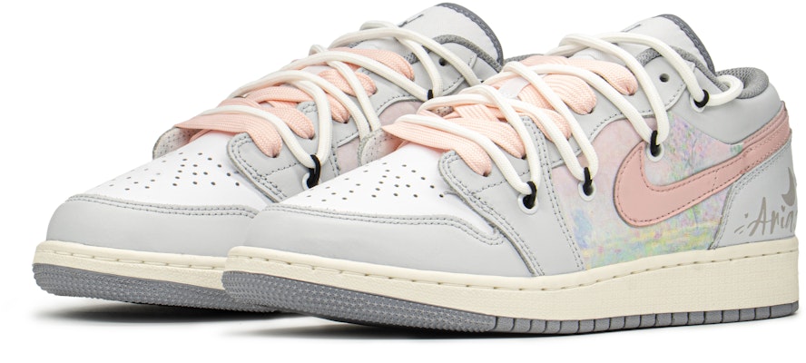 커스텀 에어 조던 1 로우 '문 그레이 핑크' 553560-053(TeamA-AJ油画灰S-BOX) Shop 커스텀 에어 조던 1 로우 '문 그레이 핑크' 553560-053(TeamA-AJ油画灰S-BOX)