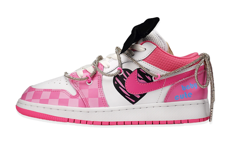 Order Zapatillas Personalizadas Air Jordan 1 Low "Mosaico Cebra Corazón Y2K" DR9498-168(TeamF-女款斑马纹)