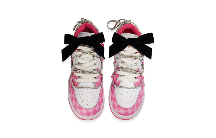 Shop Zapatillas Personalizadas Air Jordan 1 Low "Mosaico Cebra Corazón Y2K" DR9498-168(TeamF-女款斑马纹)