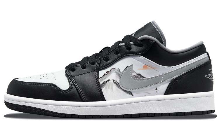 Buy [Sepatu Custom] Air Jordan 1 Low 'Mountains Rivers Ink' 553558-040-486847