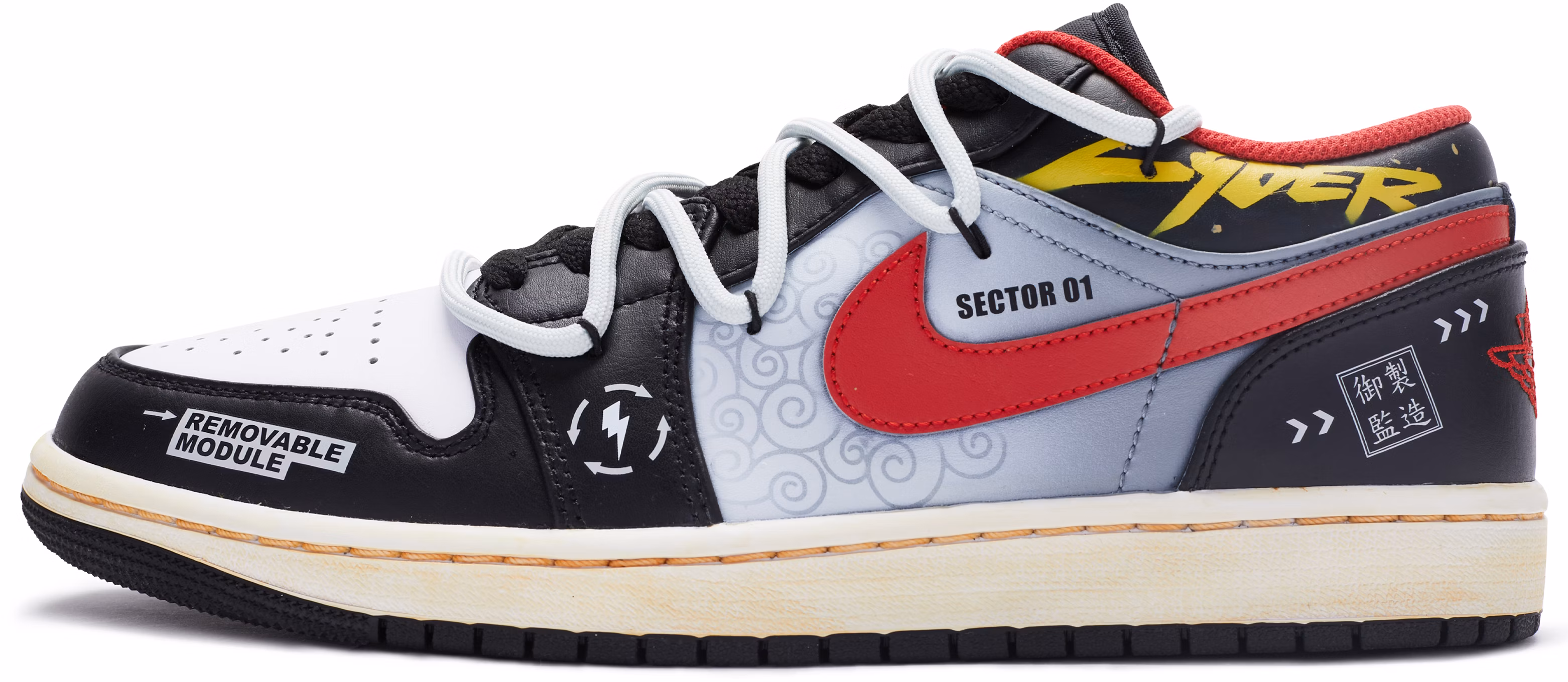 custom-shoes-air-jordan-1-low-mr-vampire-deconstructed-black-grey-red