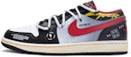 Buy 【定制球鞋】Jordan Air Jordan 1 Low 僵屍先生 解構 手繪噴繪 低筒 復古籃球鞋 男款 黑灰紅