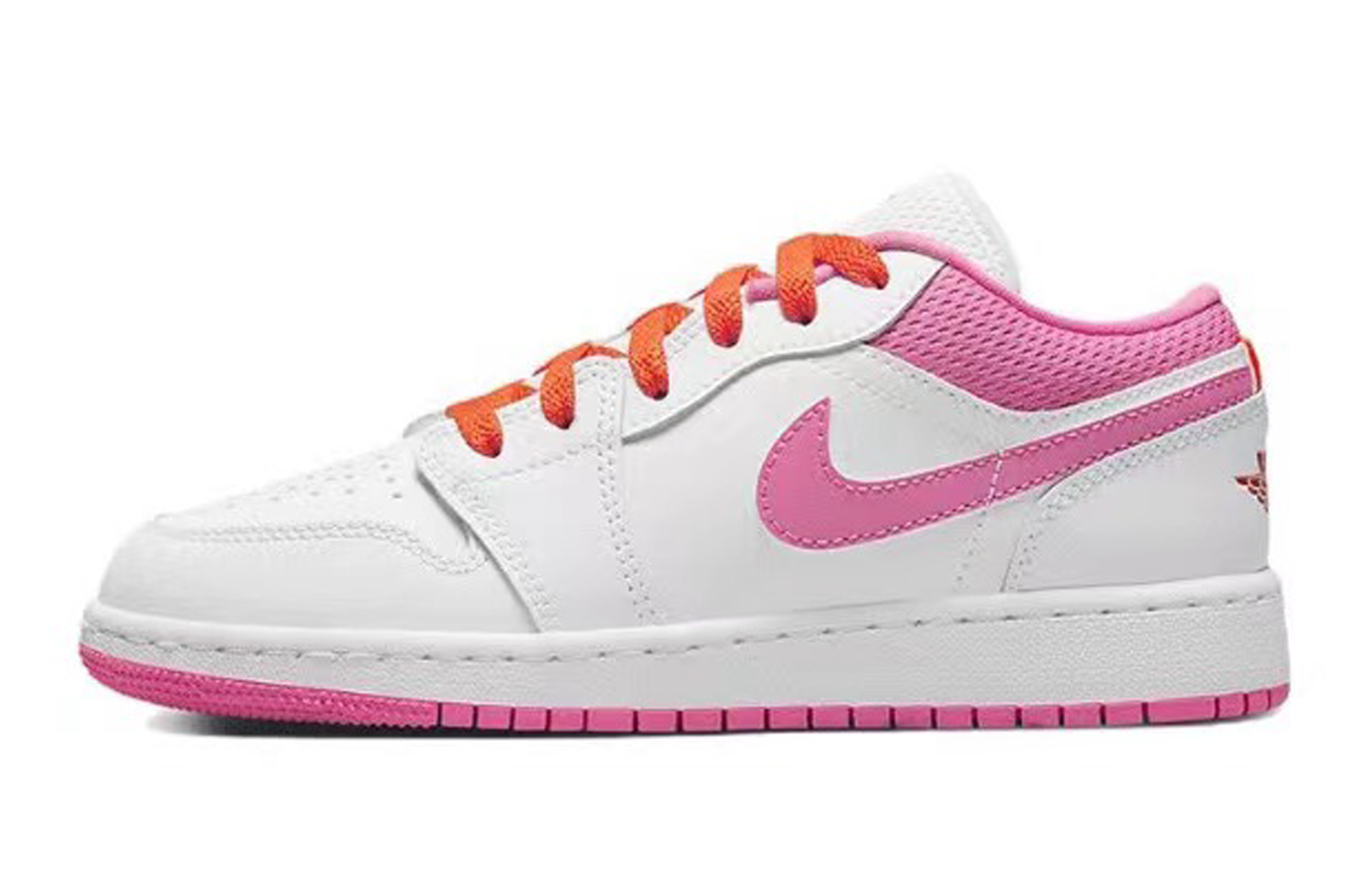 Details for 【定製球鞋】 Jordan Air Jordan 1 Low 音樂花園 少女心 潑墨解構 低筒 復古籃球鞋 GS 粉白