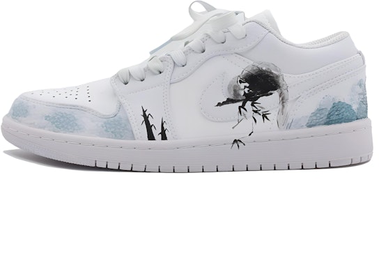 【訂製球鞋】 Jordan Air Jordan 1 彩墨軒 大自然 國風 小浣熊 清新 防滑輕便 低筒 復古籃球鞋 男女同款 黑白 Buy 【訂製球鞋】 Jordan Air Jordan 1 彩墨軒 大自然 國風 小浣熊 清新 防滑輕便 低筒 復古籃球鞋 男女同款 黑白
