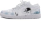 Buy 【訂製球鞋】 Jordan Air Jordan 1 彩墨軒 大自然 國風 小浣熊 清新 防滑輕便 低筒 復古籃球鞋 男女同款 黑白