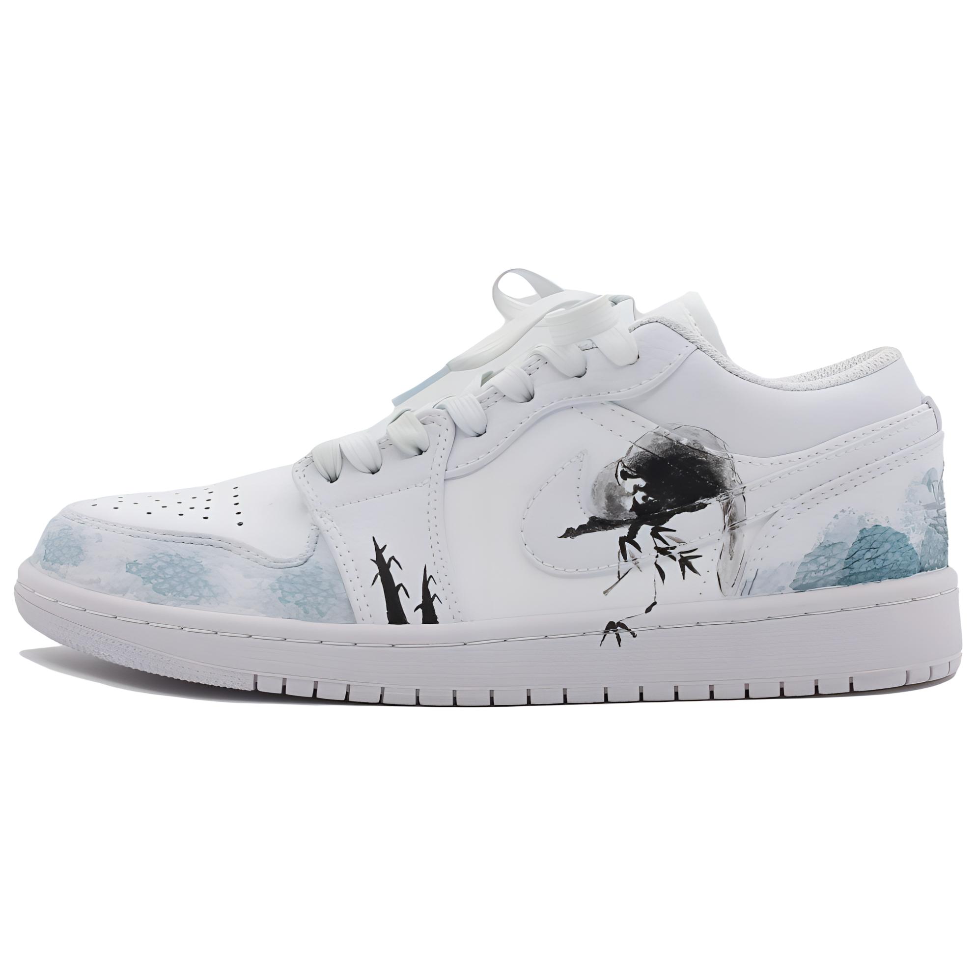 Order [定制鞋] Air Jordan 1 Low '自然黑白' 553558-130（Team283-Raccoon）