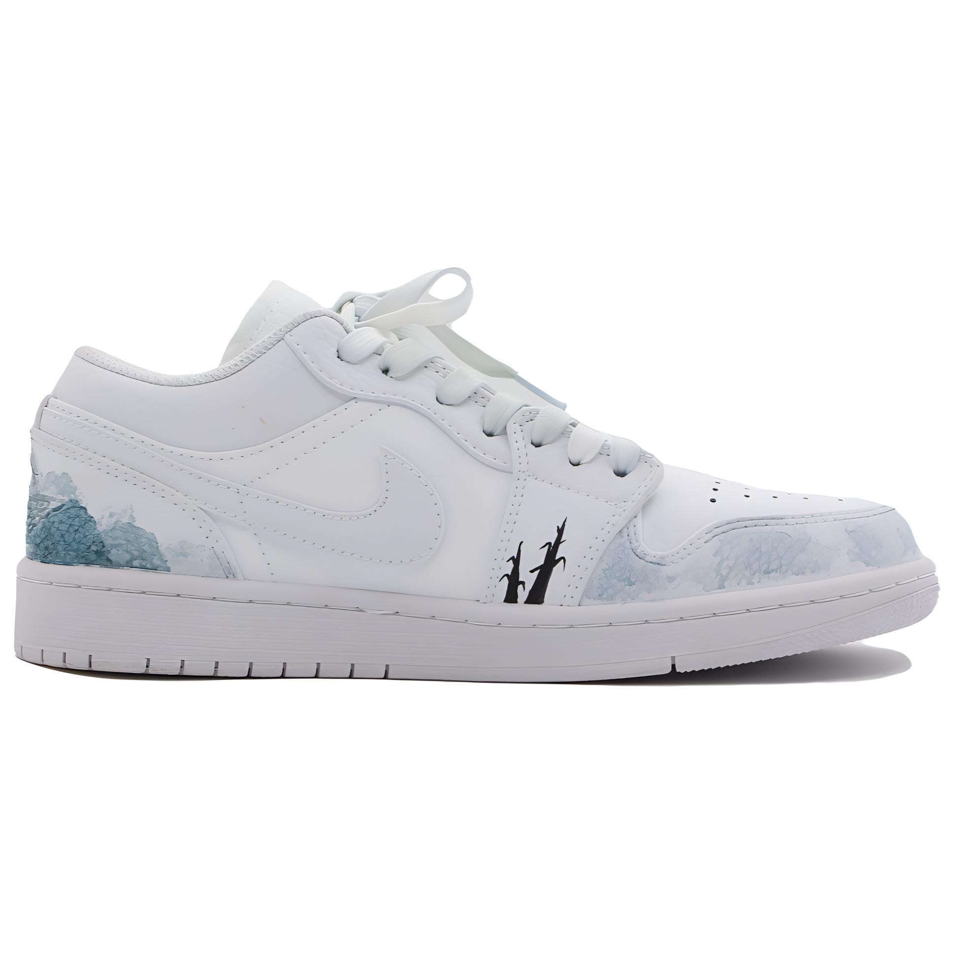 Lookbook [定制鞋] Air Jordan 1 Low '自然黑白' 553558-130（Team283-Raccoon）