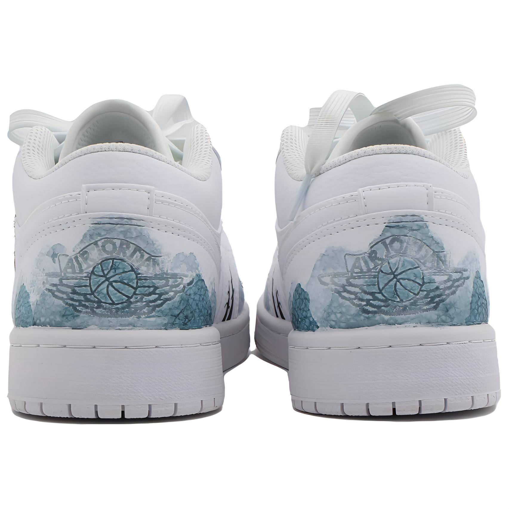 Purchase [定制鞋] Air Jordan 1 Low '自然黑白' 553558-130（Team283-Raccoon）