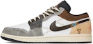 Order 에어 조던 1 로우 '나바호 토템 그레이-화이트-브라운' (커스텀) DX4334-008(Team拾柒-男款低帮纳瓦霍图腾球鞋)