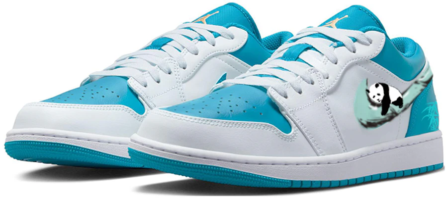 에어 조던 1 로우 '청녹 팬더' (Air Jordan 1 Low 'Cheongnok Panda') 553558-174(Team56-熊猫抱竹) Lookbook 에어 조던 1 로우 '청녹 팬더' (Air Jordan 1 Low 'Cheongnok Panda') 553558-174(Team56-熊猫抱竹)