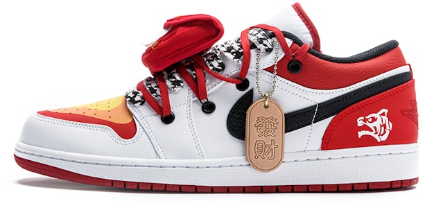 【定製球鞋】【9天發貨】Air Jordan 1 Low 芝加哥 新年主題 虎年限定 反轉白紅 解構雙鞋帶 熱成像 壓歲包 特殊鞋帶 老虎 低幫 復古籃球鞋 男款 白紅 Order 【定製球鞋】【9天發貨】Air Jordan 1 Low 芝加哥 新年主題 虎年限定 反轉白紅 解構雙鞋帶 熱成像 壓歲包 特殊鞋帶 老虎 低幫 復古籃球鞋 男款 白紅
