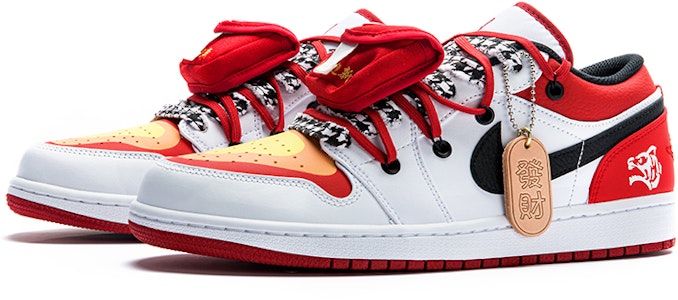 【定製球鞋】【9天發貨】Air Jordan 1 Low 芝加哥 新年主題 虎年限定 反轉白紅 解構雙鞋帶 熱成像 壓歲包 特殊鞋帶 老虎 低幫 復古籃球鞋 男款 白紅 Shop 【定製球鞋】【9天發貨】Air Jordan 1 Low 芝加哥 新年主題 虎年限定 反轉白紅 解構雙鞋帶 熱成像 壓歲包 特殊鞋帶 老虎 低幫 復古籃球鞋 男款 白紅