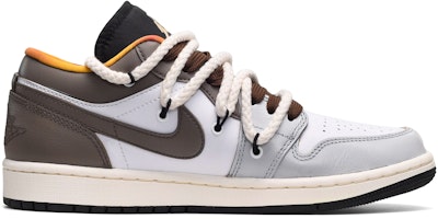 Order 에어 조던 1 로우 '설날 회갈색' (Air Jordan 1 Low 'Seollal Grey Brown') DQ8422-001(TeamE-男款手绘皮贴灰白棕BOX)