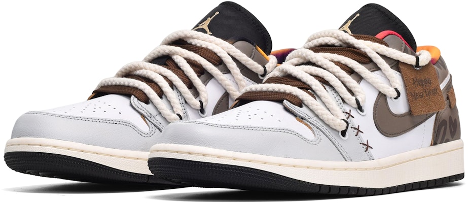 에어 조던 1 로우 '설날 회갈색' (Air Jordan 1 Low 'Seollal Grey Brown') DQ8422-001(TeamE-男款手绘皮贴灰白棕BOX) Lookbook 에어 조던 1 로우 '설날 회갈색' (Air Jordan 1 Low 'Seollal Grey Brown') DQ8422-001(TeamE-男款手绘皮贴灰白棕BOX)