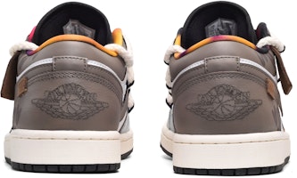 Shop 에어 조던 1 로우 '설날 회갈색' (Air Jordan 1 Low 'Seollal Grey Brown') DQ8422-001(TeamE-男款手绘皮贴灰白棕BOX)