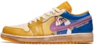 Buy 【訂製球鞋】Jordan Air Jordan 1 低幫 野鶴製造 油畫主題 人像風 特別訂製款 鞋底做舊 低幫 復古籃球鞋 男款 白黃
