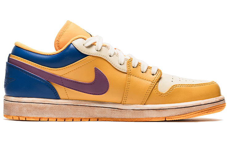 Lookbook 커스텀 에어 조던 1 로우 '유화 초상화' (Custom 에어 조던 1 로 '유화') 553558-701(TeamB-男款人像风C-BOX)