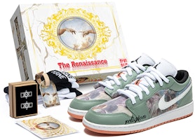 커스텀 에어 조던 1 로우 '유화 백녹' DM8960-801(TeamB-女款印象白绿C-BOX) Buy 커스텀 에어 조던 1 로우 '유화 백녹' DM8960-801(TeamB-女款印象白绿C-BOX)