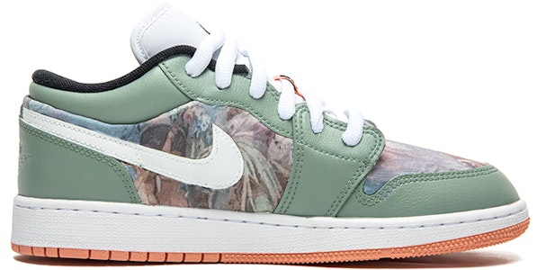 【客製球鞋】Jordan Air Jordan 1 Low 野鶴製造 油畫風主題 印象派 低筒 復古籃球鞋 GS 白綠 特製禮盒版 Lookbook 【客製球鞋】Jordan Air Jordan 1 Low 野鶴製造 油畫風主題 印象派 低筒 復古籃球鞋 GS 白綠 特製禮盒版