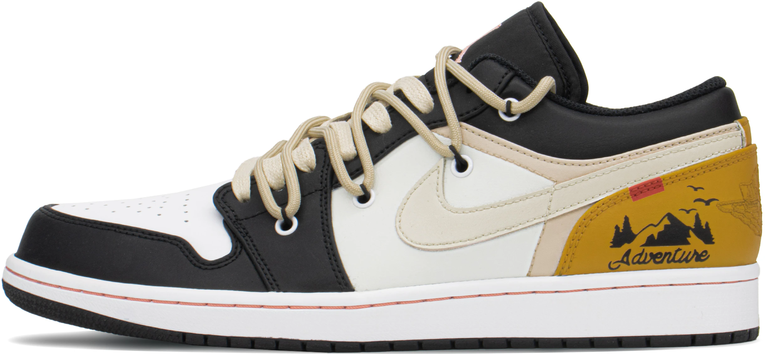 custom-shoes-air-jordan-1-low-olive-green-orange