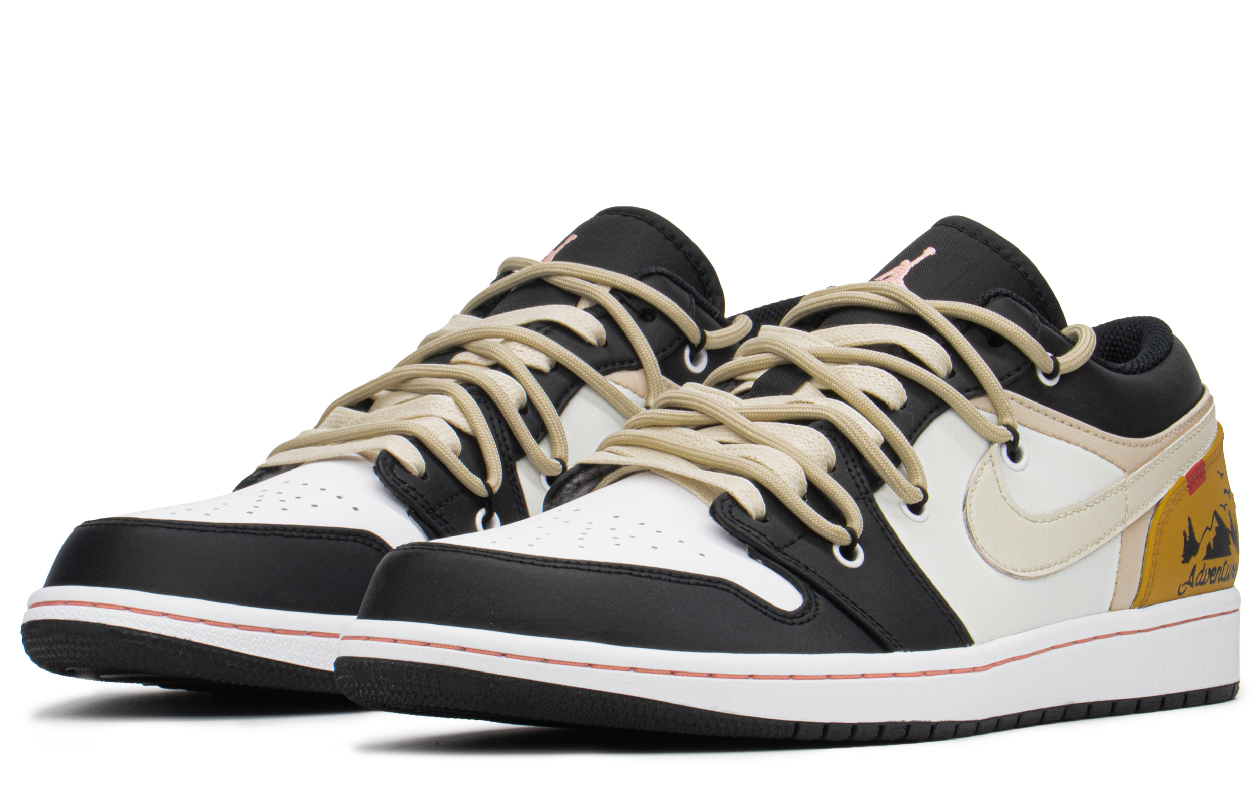 Lookbook [Kasut Custom] Air Jordan 1 Low 'Hijau Zaitun Jingga' 553558-062(TeamA-AJ露营男S-BOX)
