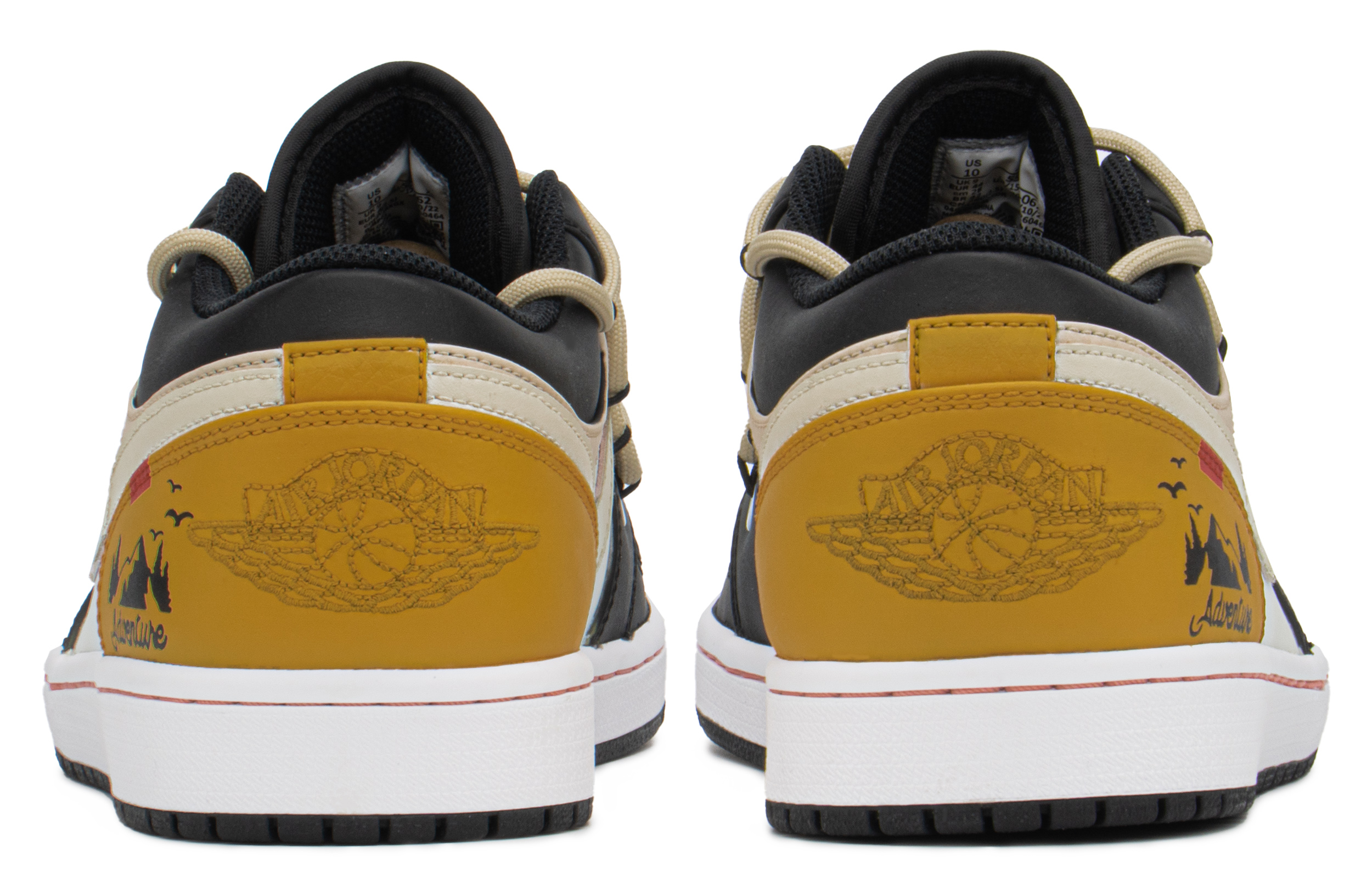 Purchase [Kasut Custom] Air Jordan 1 Low 'Hijau Zaitun Jingga' 553558-062(TeamA-AJ露营男S-BOX)