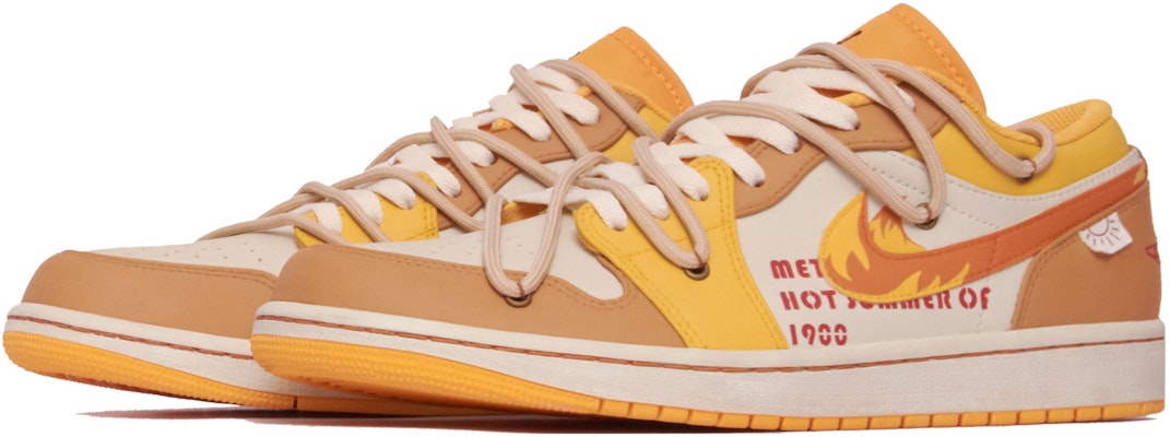 Zapatillas Personalizadas Air Jordan 1 Low 'Orange Flame Deconstruidas' 553558-701(Team61-炽热火焰S-BOX) Lookbook Zapatillas Personalizadas Air Jordan 1 Low 'Orange Flame Deconstruidas' 553558-701(Team61-炽热火焰S-BOX)