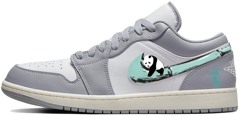 커스텀 에어 조던 1 로우 '판다 대나무' (Custom Air Jordan 1 Low 'Panda Daenamu') 553558-053(Team56-熊猫抱竹) Buy 커스텀 에어 조던 1 로우 '판다 대나무' (Custom Air Jordan 1 Low 'Panda Daenamu') 553558-053(Team56-熊猫抱竹)