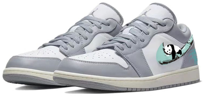 커스텀 에어 조던 1 로우 '판다 대나무' (Custom Air Jordan 1 Low 'Panda Daenamu') 553558-053(Team56-熊猫抱竹) Lookbook 커스텀 에어 조던 1 로우 '판다 대나무' (Custom Air Jordan 1 Low 'Panda Daenamu') 553558-053(Team56-熊猫抱竹)