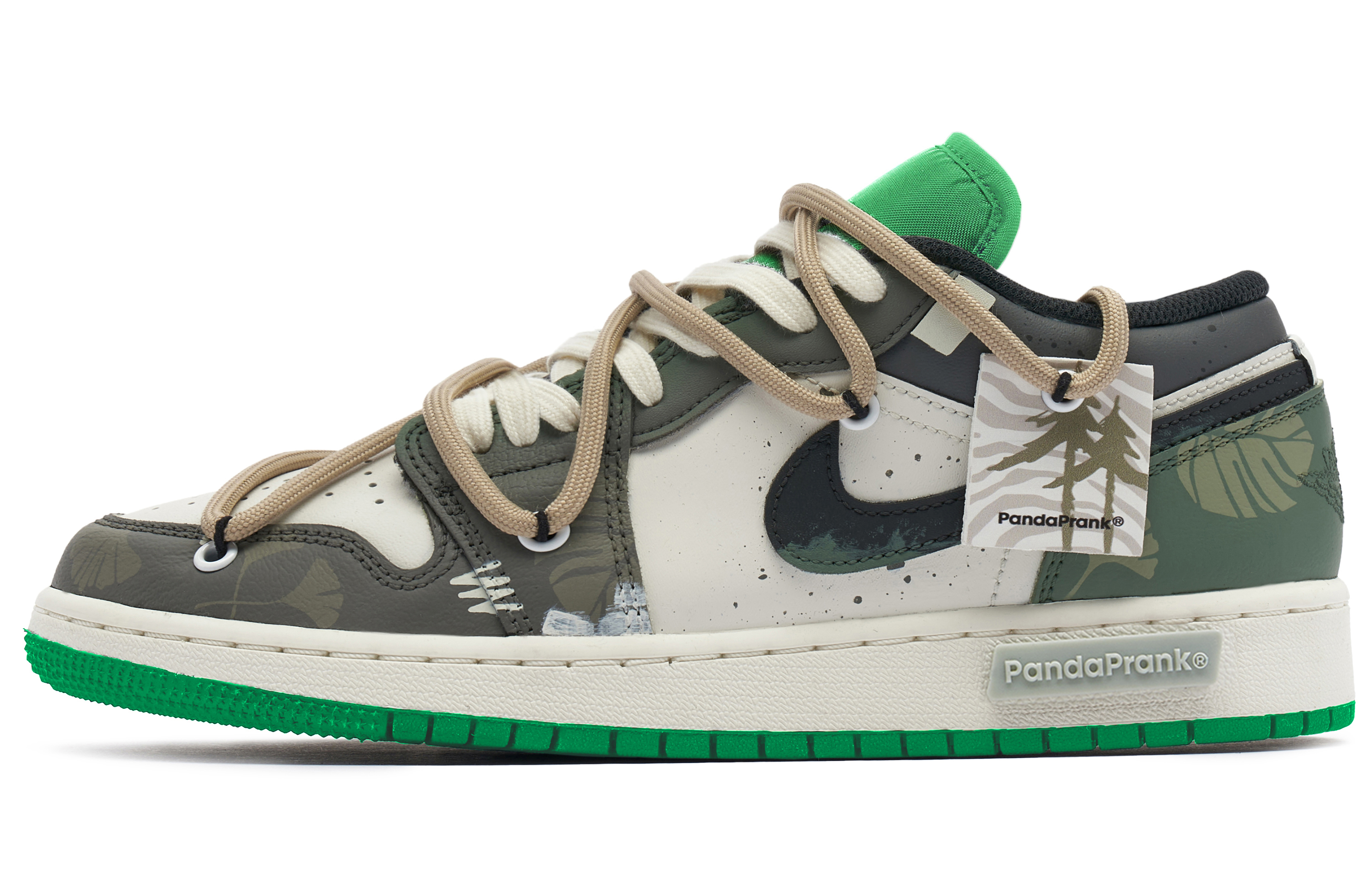 Buy Jordan 1 Low Panda Prank Marrón Blanco 553558-065(TeamH-男款绿野浮渊S-BOX)