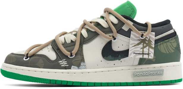 【客製化球鞋】 Jordan Air Jordan 1 熊貓惡作劇 叢林穿越 綠野浮淵 潮流百搭 防滑 低筒 復古籃球鞋 男款 棕白 Buy 【客製化球鞋】 Jordan Air Jordan 1 熊貓惡作劇 叢林穿越 綠野浮淵 潮流百搭 防滑 低筒 復古籃球鞋 男款 棕白