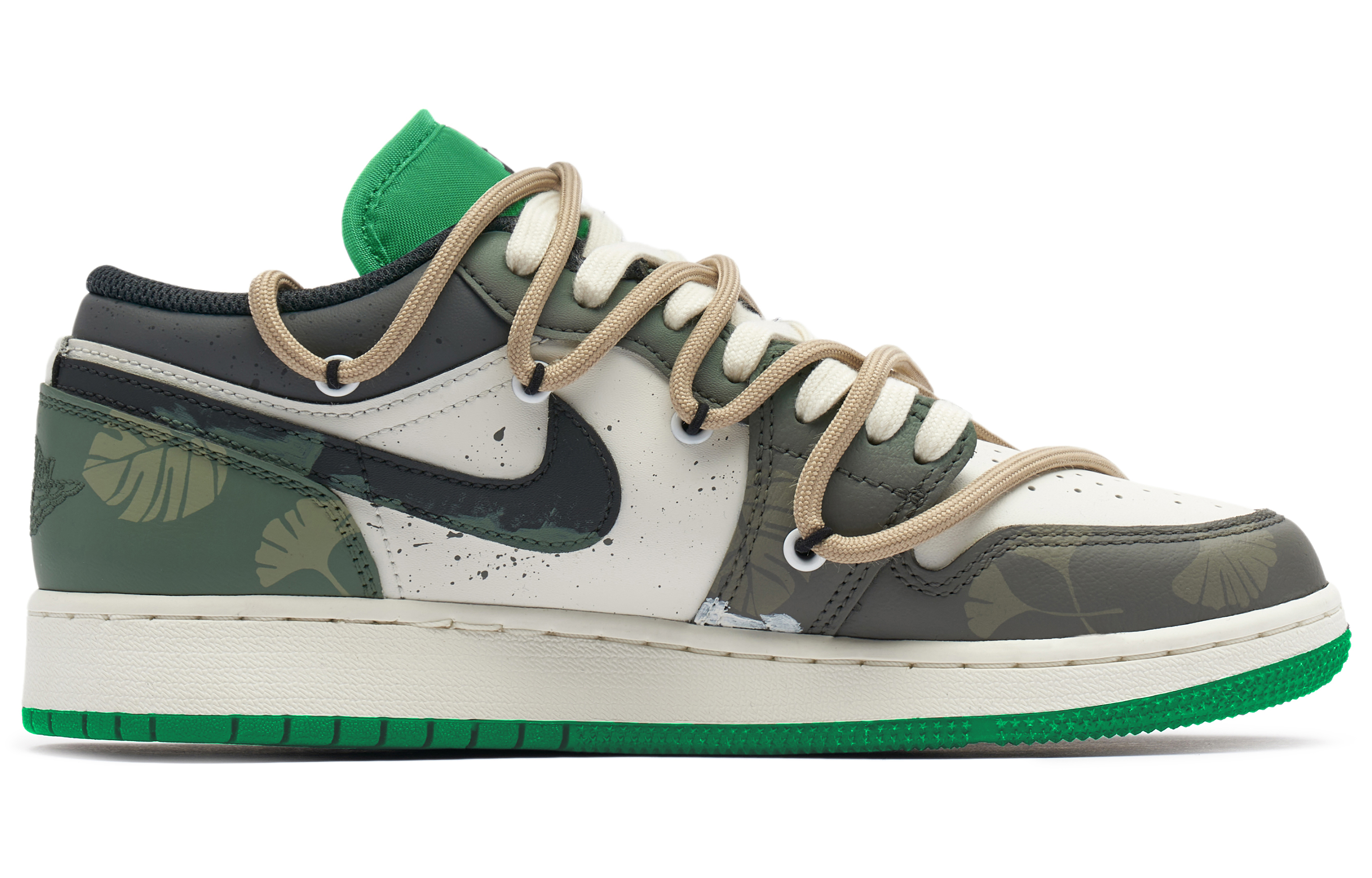 Order Jordan 1 Low Panda Prank Marrón Blanco 553558-065(TeamH-男款绿野浮渊S-BOX)