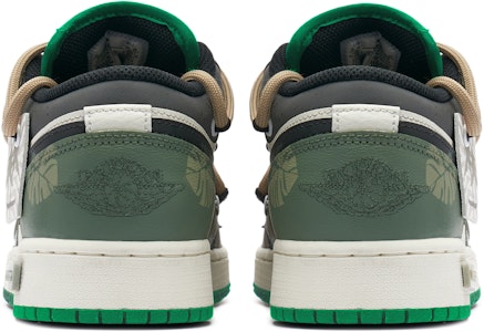 【客製化球鞋】 Jordan Air Jordan 1 熊貓惡作劇 叢林穿越 綠野浮淵 潮流百搭 防滑 低筒 復古籃球鞋 男款 棕白 Shop 【客製化球鞋】 Jordan Air Jordan 1 熊貓惡作劇 叢林穿越 綠野浮淵 潮流百搭 防滑 低筒 復古籃球鞋 男款 棕白